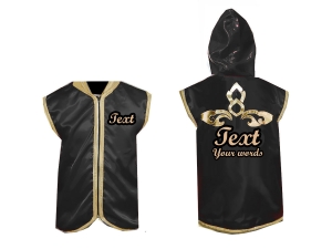 Custom Muay Thai Hoodies : Black/Gold